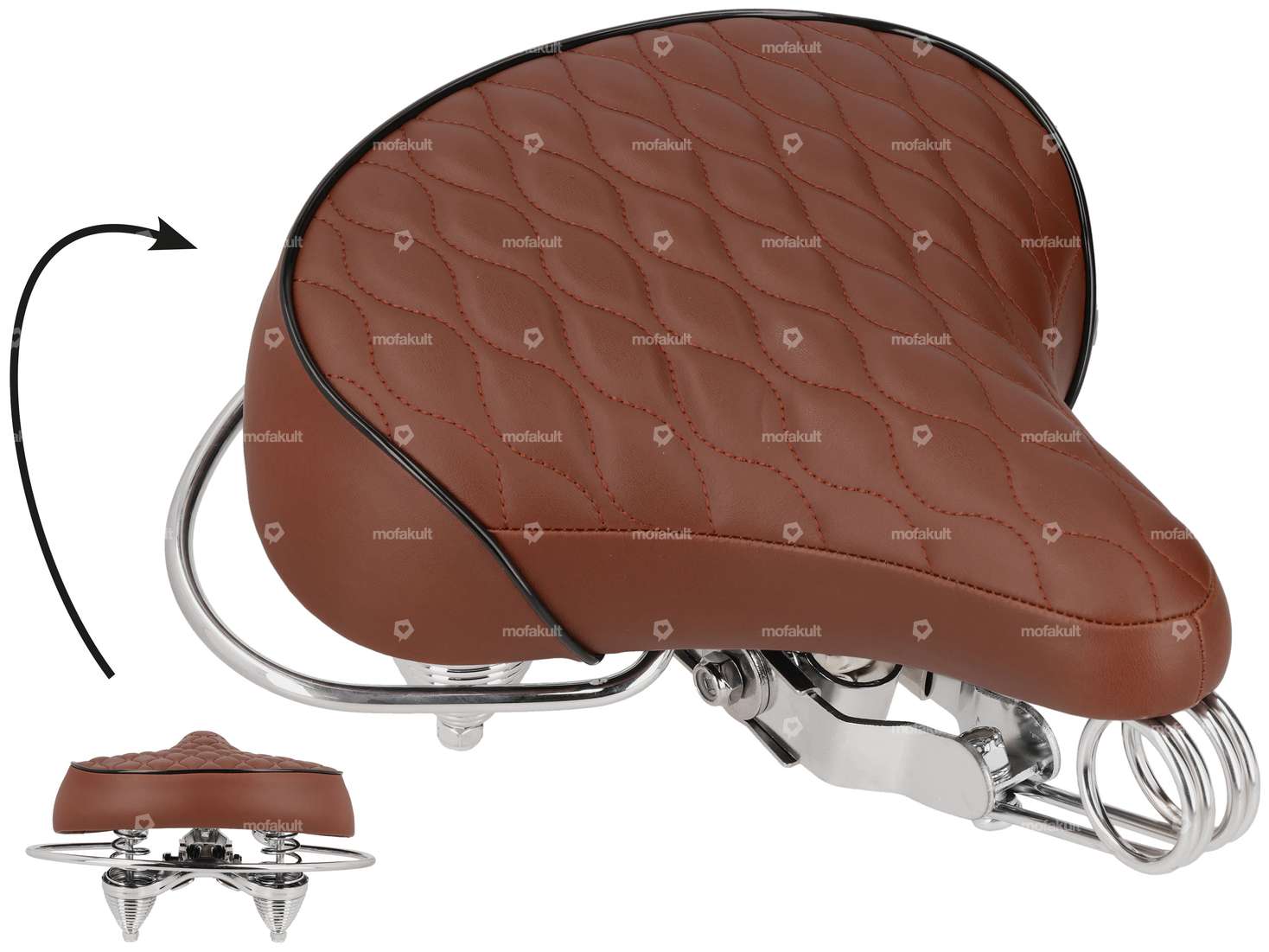 Sattel Diamond Tonnenfedern braun Carousel Image 1