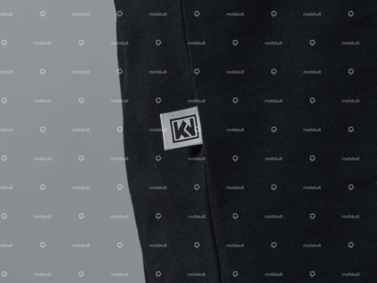 KULTWEAR Maglietta "Crew" nero / bianco Carousel Image 7