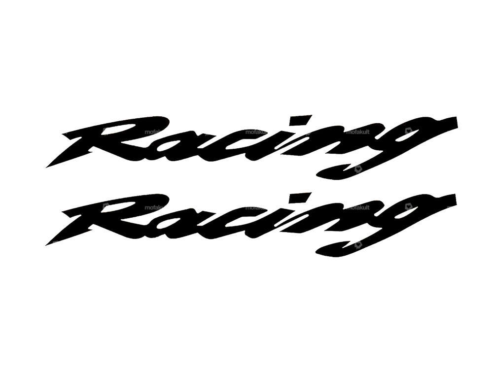 Pair of racing adhesives black Carousel Image 1