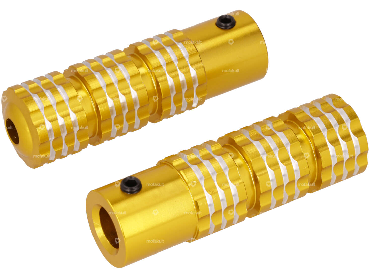 Poggiapiedi GPO alluminio anodizzato oro Carousel Image 1