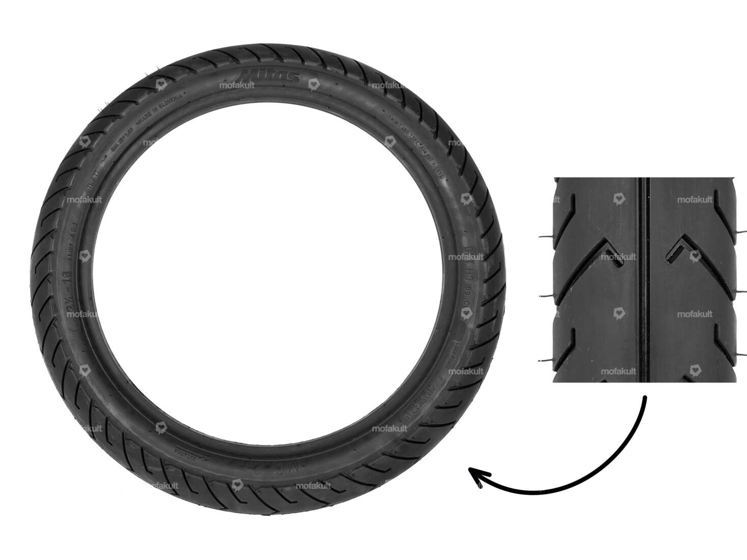 Mitas 2.75 x 16" MC2 semi-slick tires Carousel Image 1