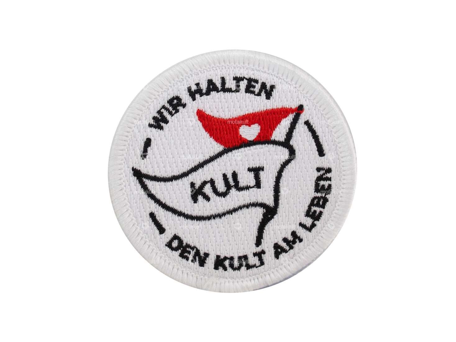 mk-Merch Aufnäher «Wir halten den Kult am Leben» Ø 60 mm Carousel Image 1