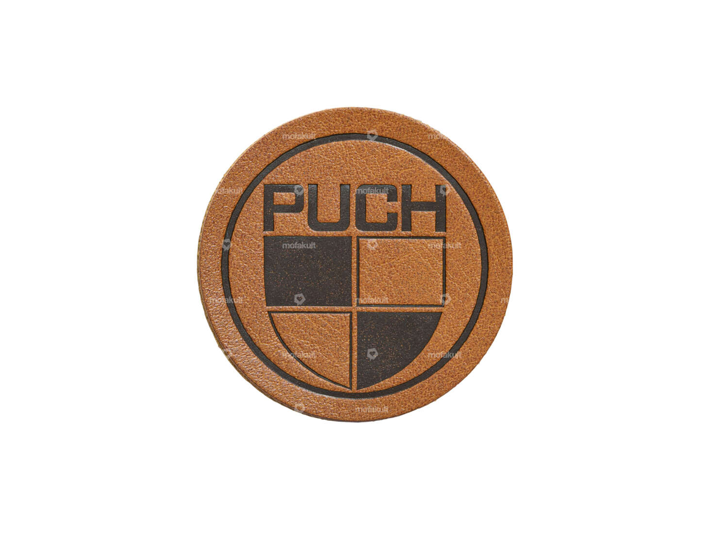toppa mk-Merch "Puch" Ø 45 mm in similpelle Carousel Image 1