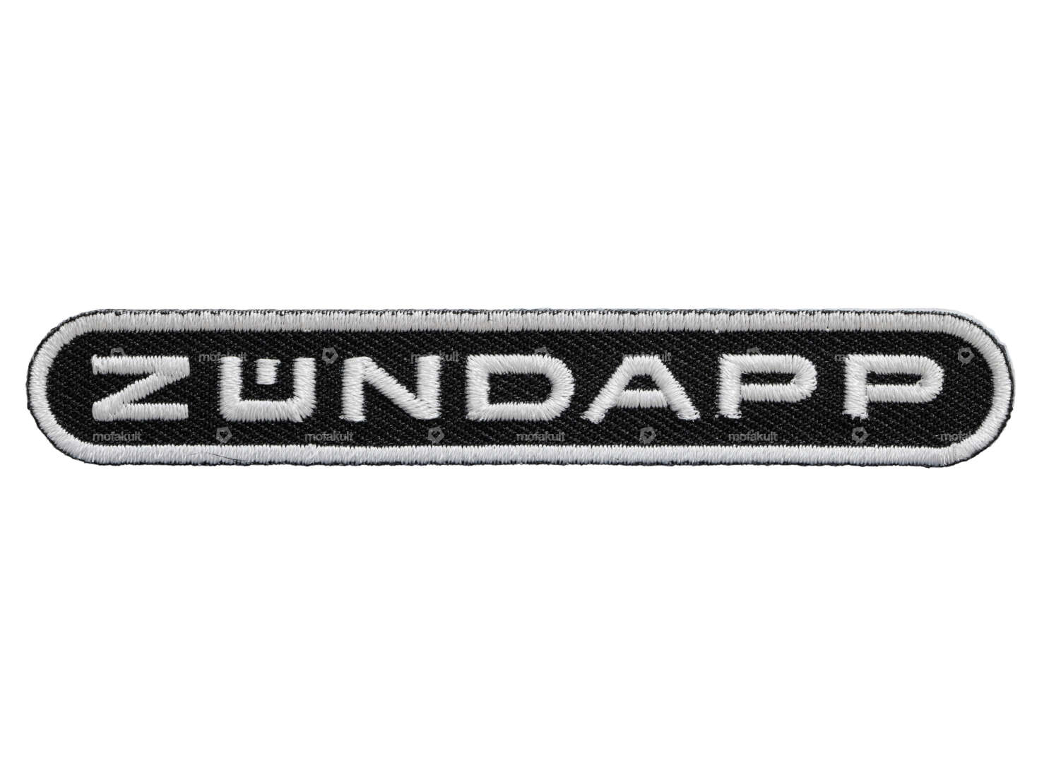 toppa mk-Merch "Zündapp" 100 x 15 mm nero Carousel Image 1