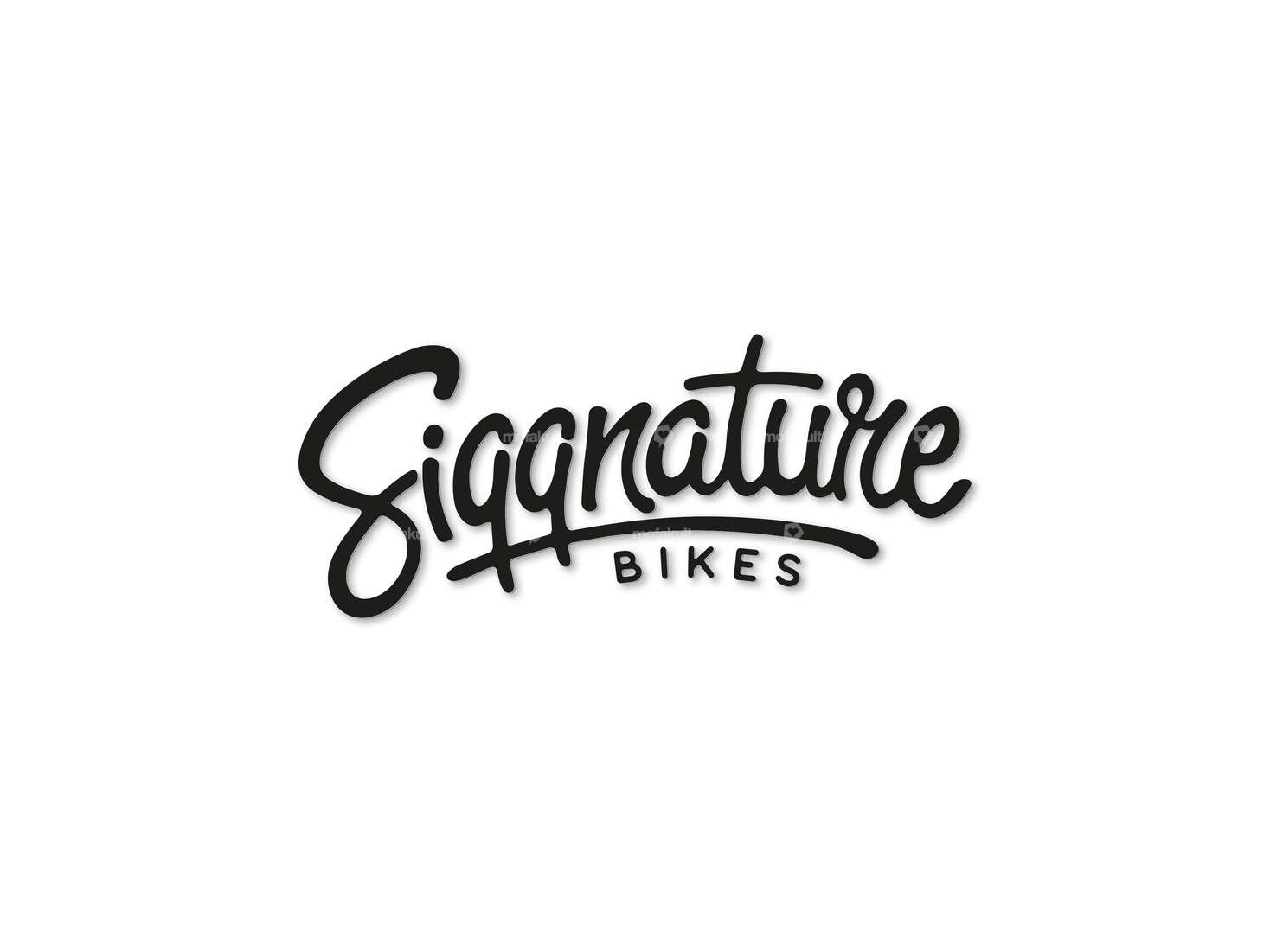 Siggnature Aufkleber «Siggnature Bikes» Folienplott 70 x 30 mm schwarz Carousel Image 1