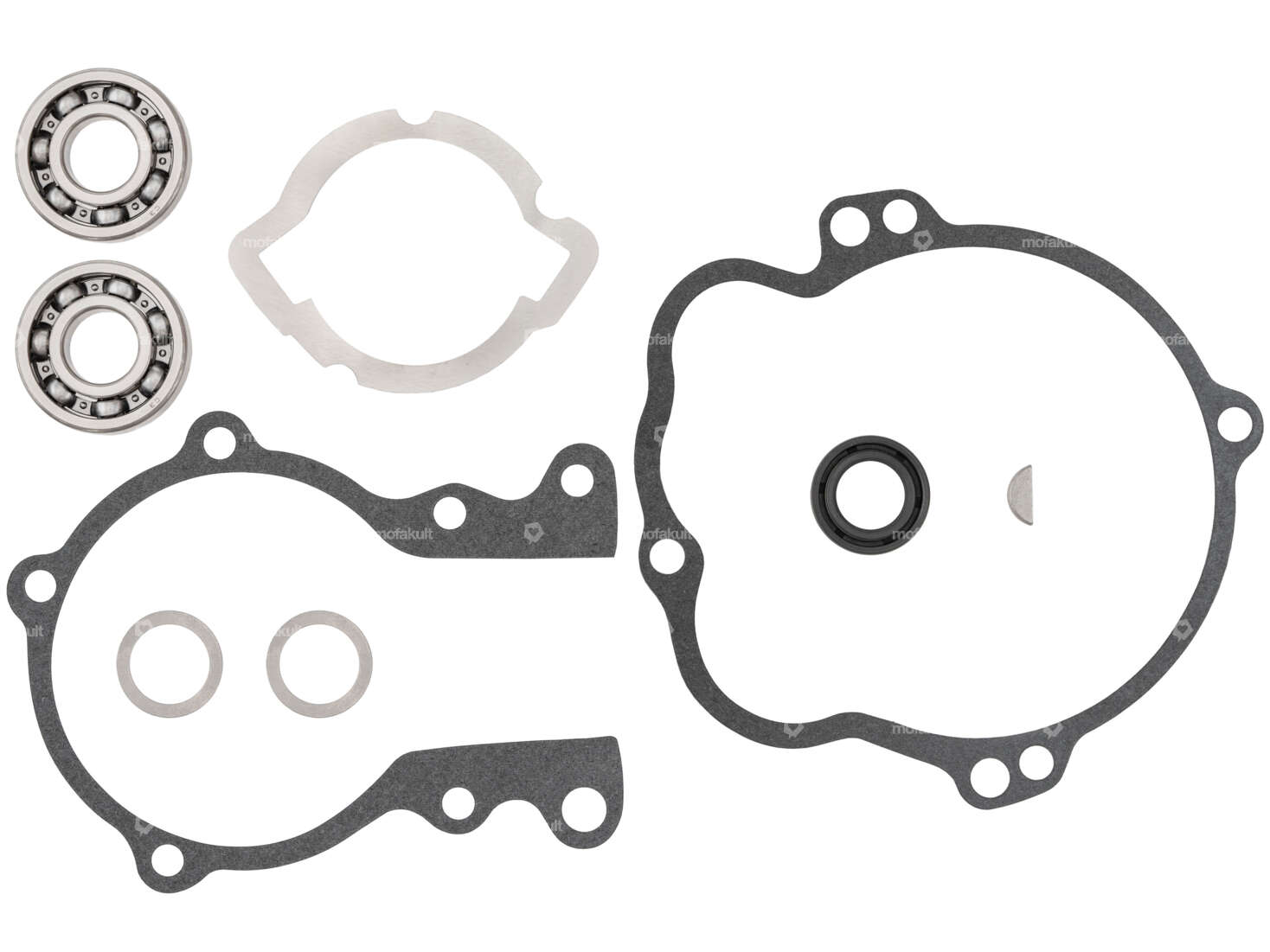 Kit revisione motore GPO con selezione cuscinetti | Piaggio Ciao, SI, Bravo, Boxer Carousel Image 1