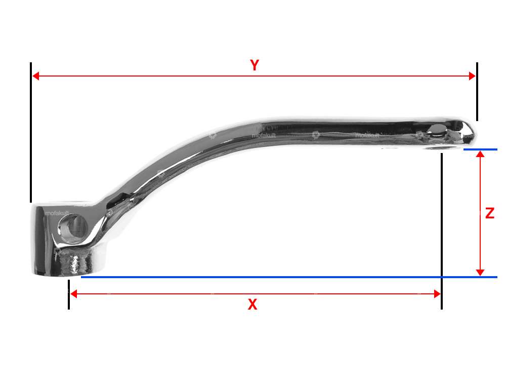 GPO pedal cranks chrome (pair) | Puch Carousel Image 3