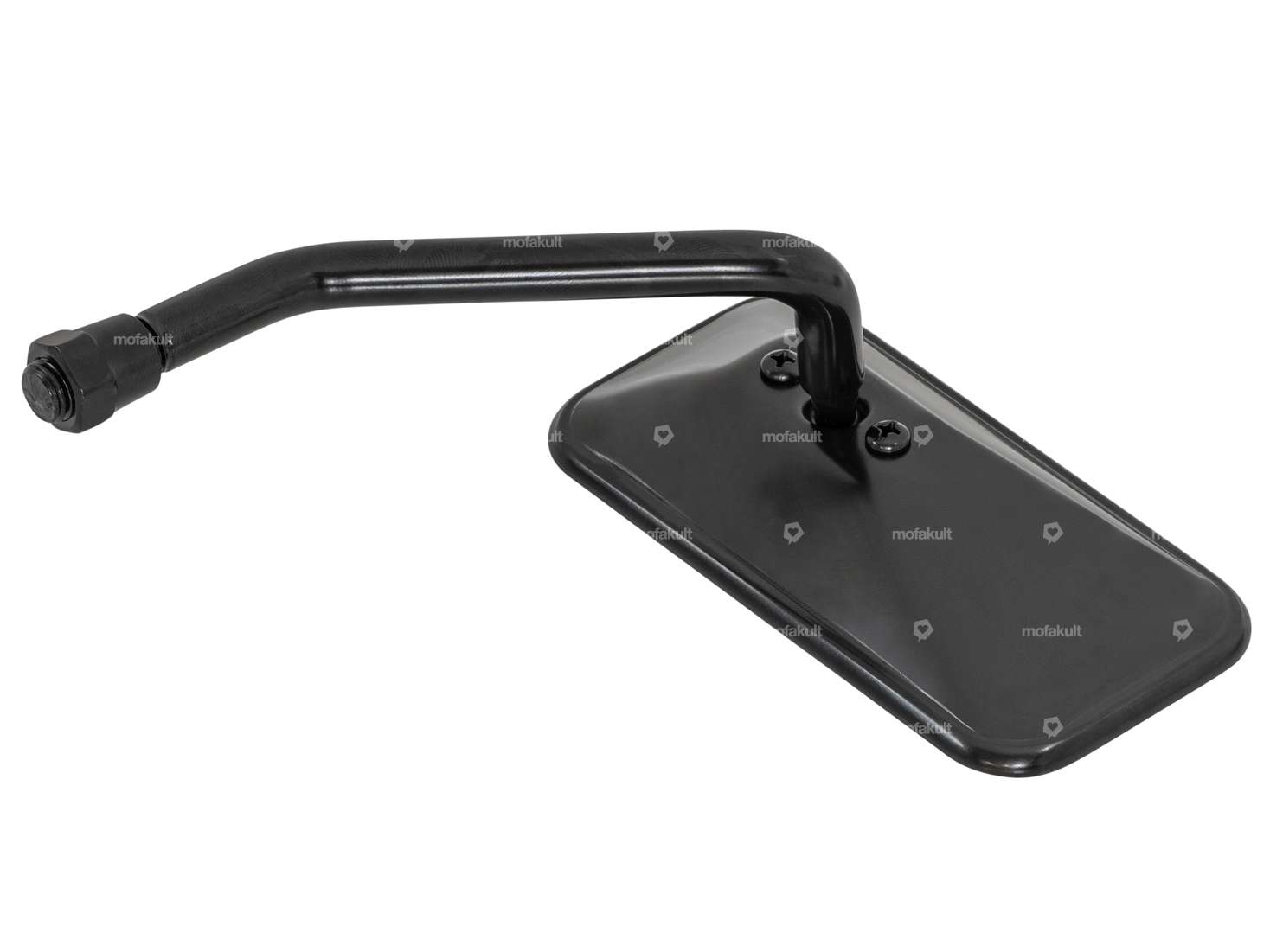 Specchio "Chopper" corto sinistro nero Carousel Image 3