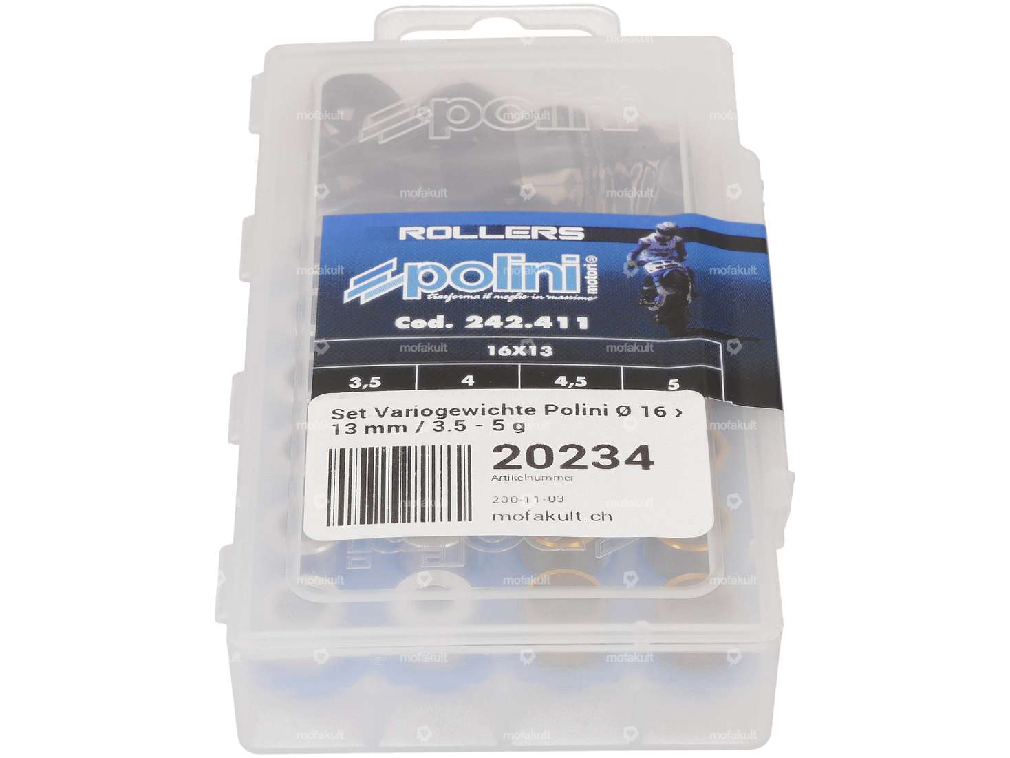 Set di pesi vario Polini 3,5 - 5 g Ø 16 x 13 mm Carousel Image 2