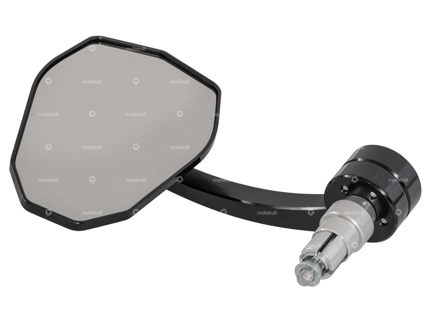 HIGHSIDER mirror CNC "Evo" angular plug-in version black Carousel Image 3