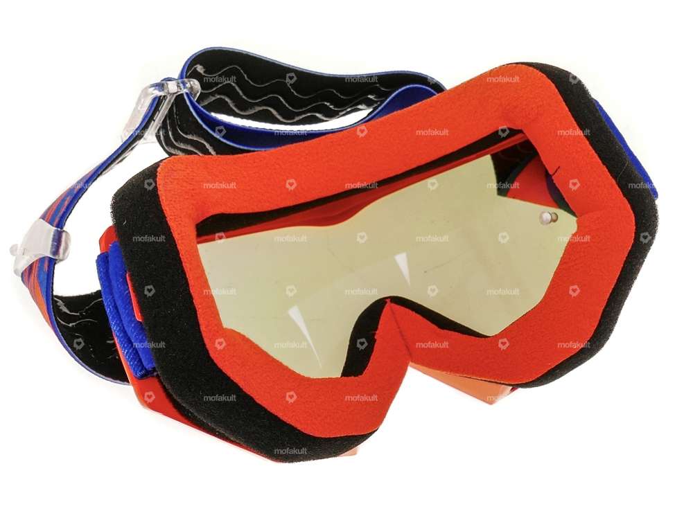 ProGrip Brille MX 3201 Raceline orange blau verspiegelt Carousel Image 3