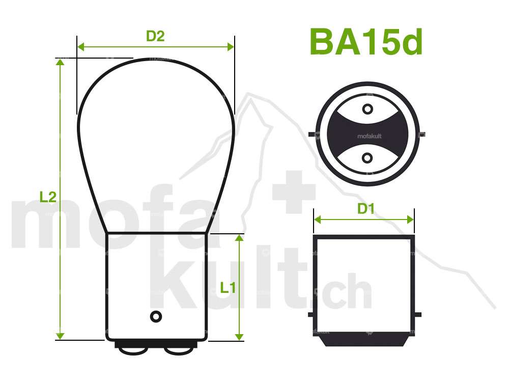 GUIA faro rotondo Ø 13 cm cromo / nero (spoiler stretto) Carousel Image 4