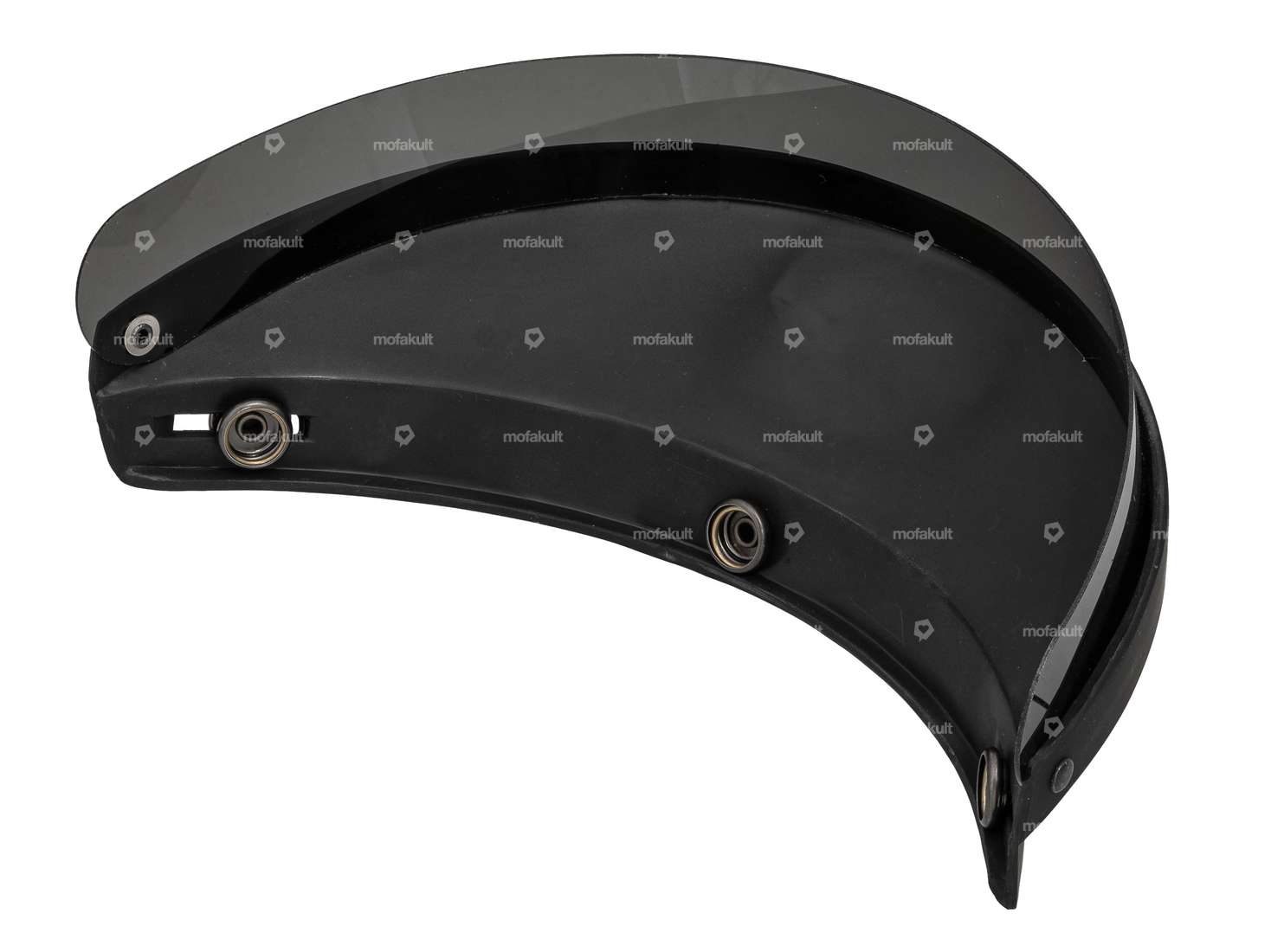 IXS visiera jet casco piccolo nero lucido Carousel Image 2