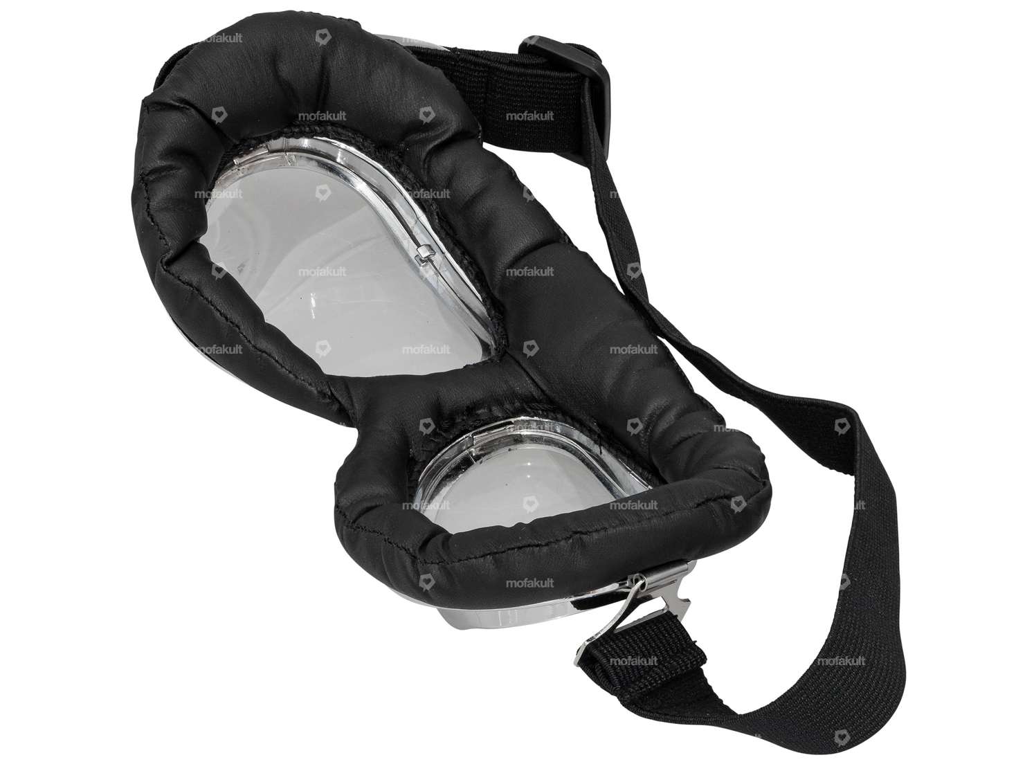 Occhiali da aviatore tondi cromati Carousel Image 2