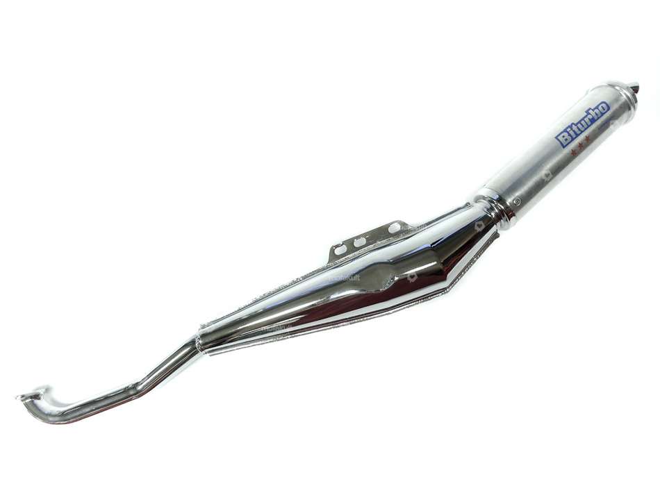 Scarico Biturbo cromo / alluminio | Puch Carousel Image 1