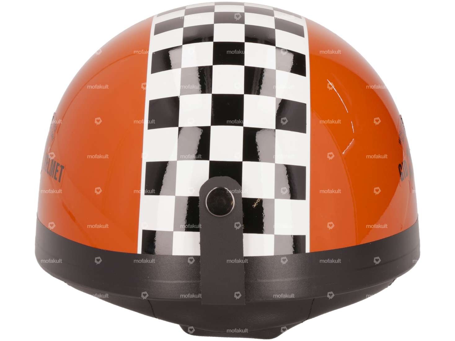 Topfhelm orange mit Zielflagge Carousel Image 3