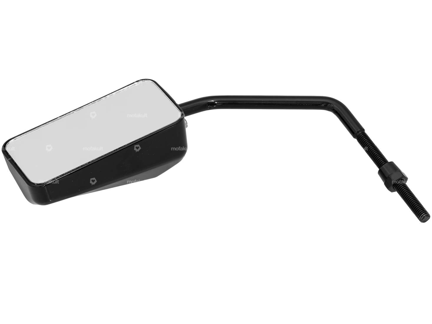 Specchio GPO "stile F1" nero Carousel Image 2