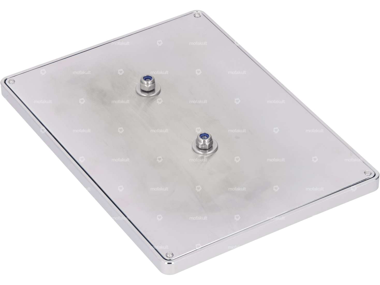 66HEROES Cornice portanumero cromata personalizzata (versione CH) Carousel Image 2