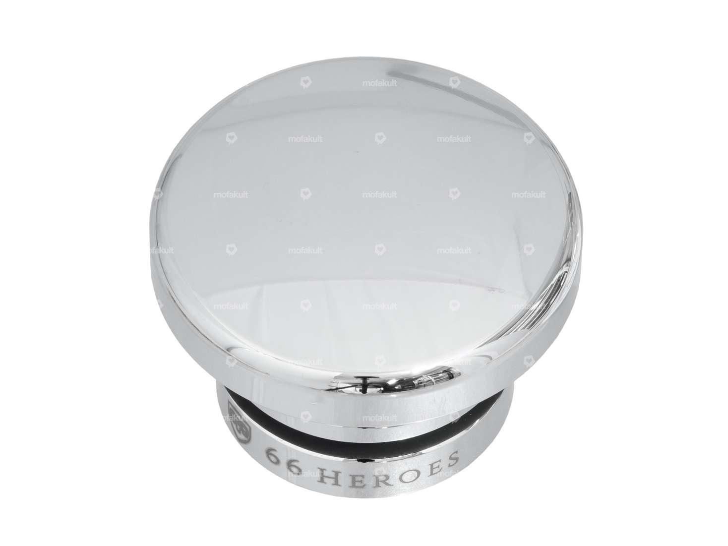 66HEROES Tankdeckel rund Chrom | Zündapp Belmondo Carousel Image 1