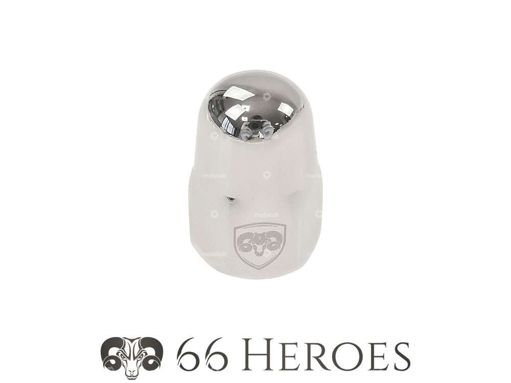 66HEROES dado a calotta M12x1 acciaio inox lucidato Carousel Image 2
