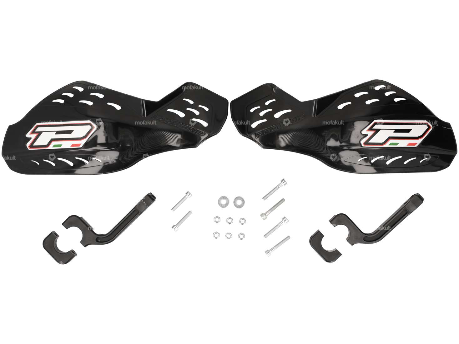 Protezioni per le mani ProGrip nere Carousel Image 1