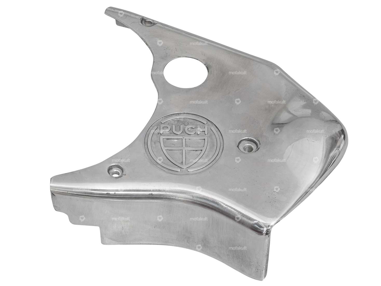 Aluminum engine cover with pedal shaft | Puch MV50 Carousel Image 1