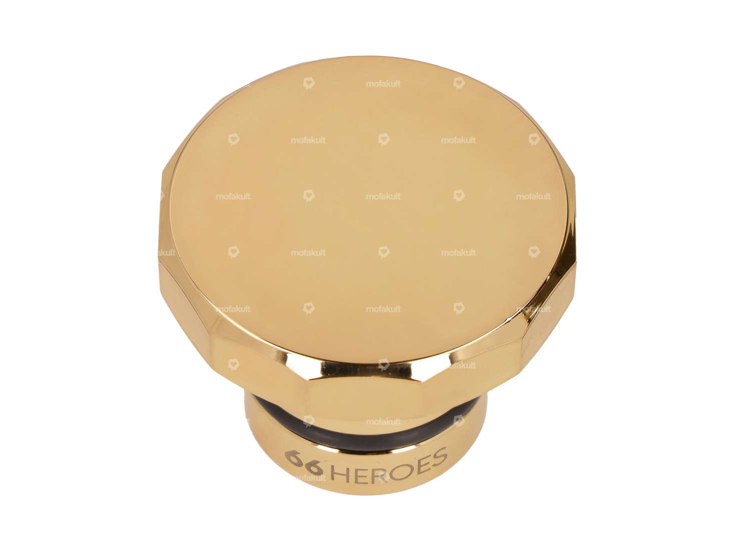 66HEROES tappo benzina quadrato oro | Puch Maxi Carousel Image 1