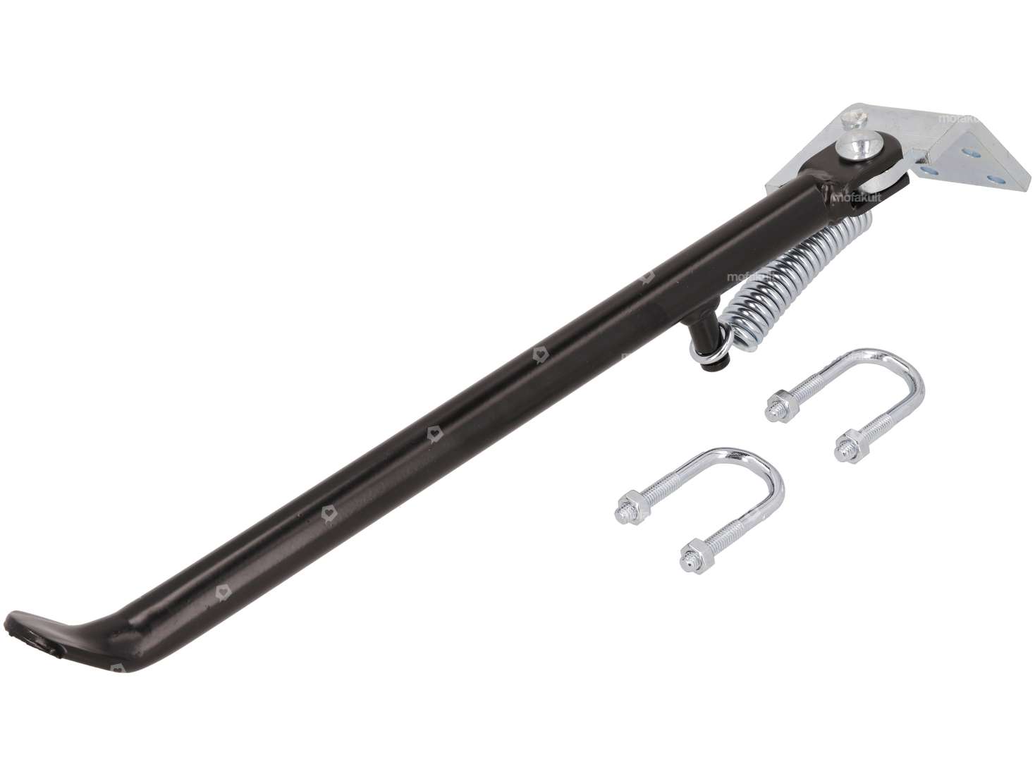 Cavalletto laterale sinistro a montaggio angolare 32 cm nero Carousel Image 1