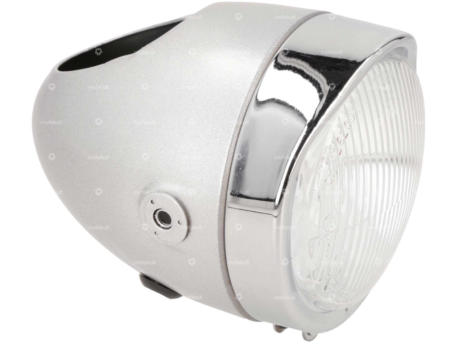 Eierlampe Ø 103 mm (seitliche Befestigung) silber / Chrom Carousel Image 1