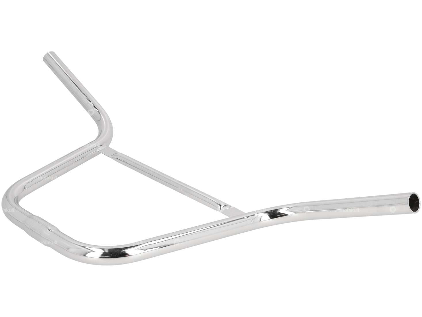 Lenker Vorbau 30 cm geschwungen mit Strebe Chrom Carousel Image 2