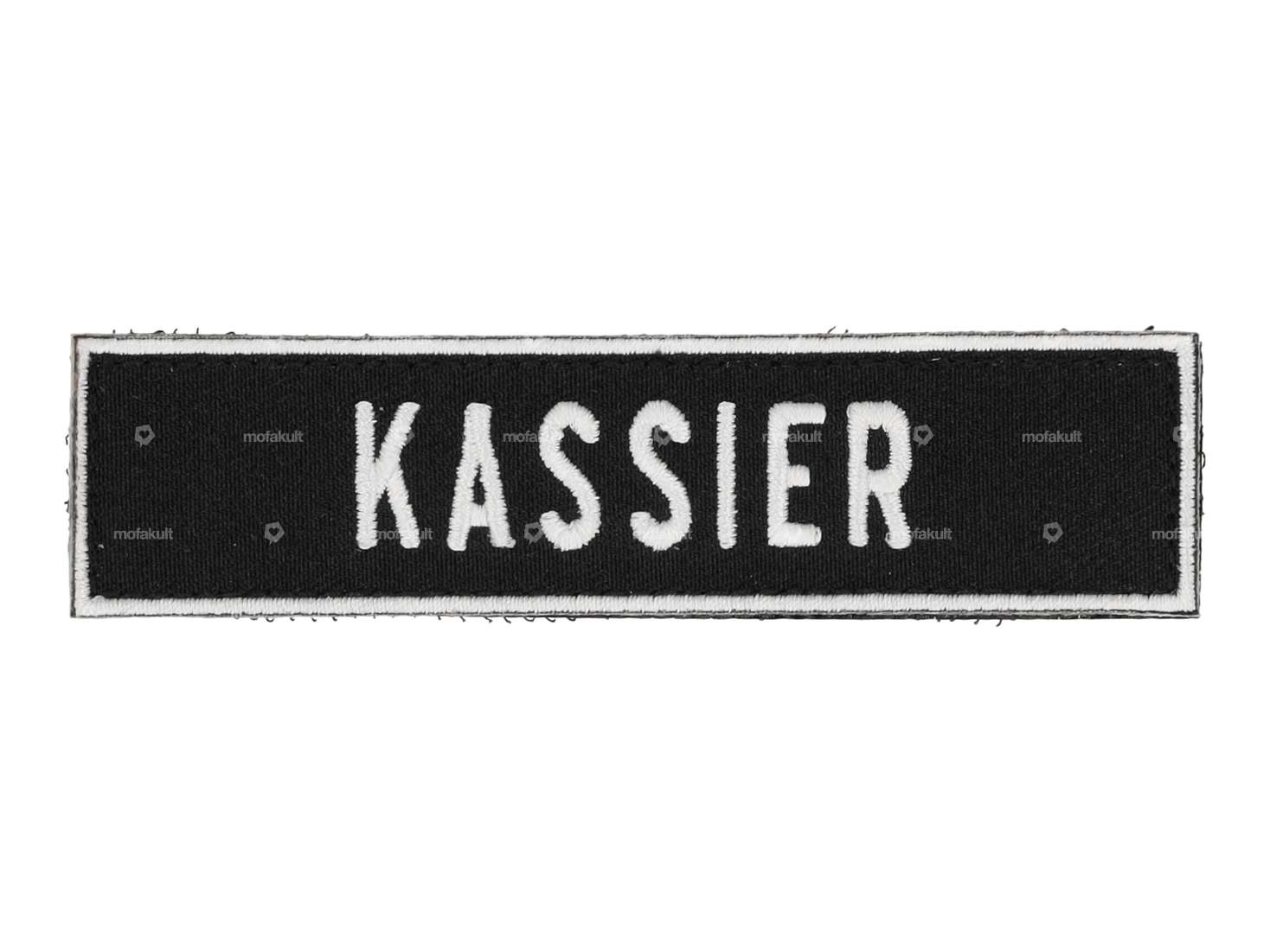 mk-Merch patch "KASSIER" black Carousel Image 1