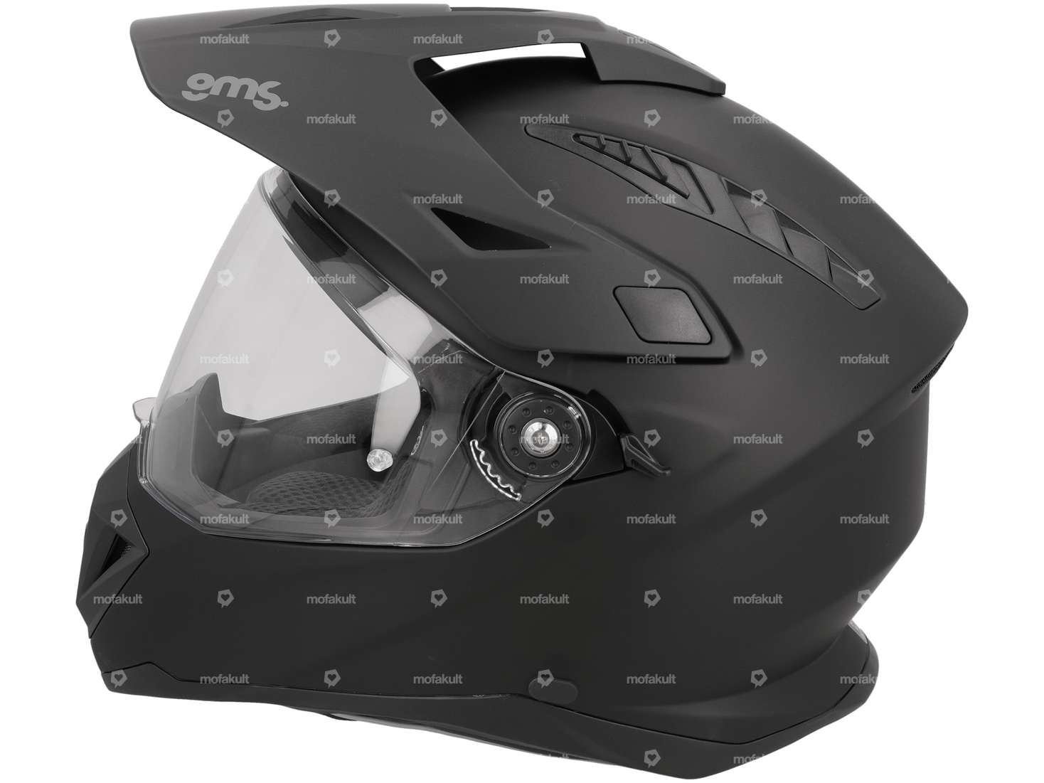 casco avventura gms "Adventus" nero opaco Carousel Image 2