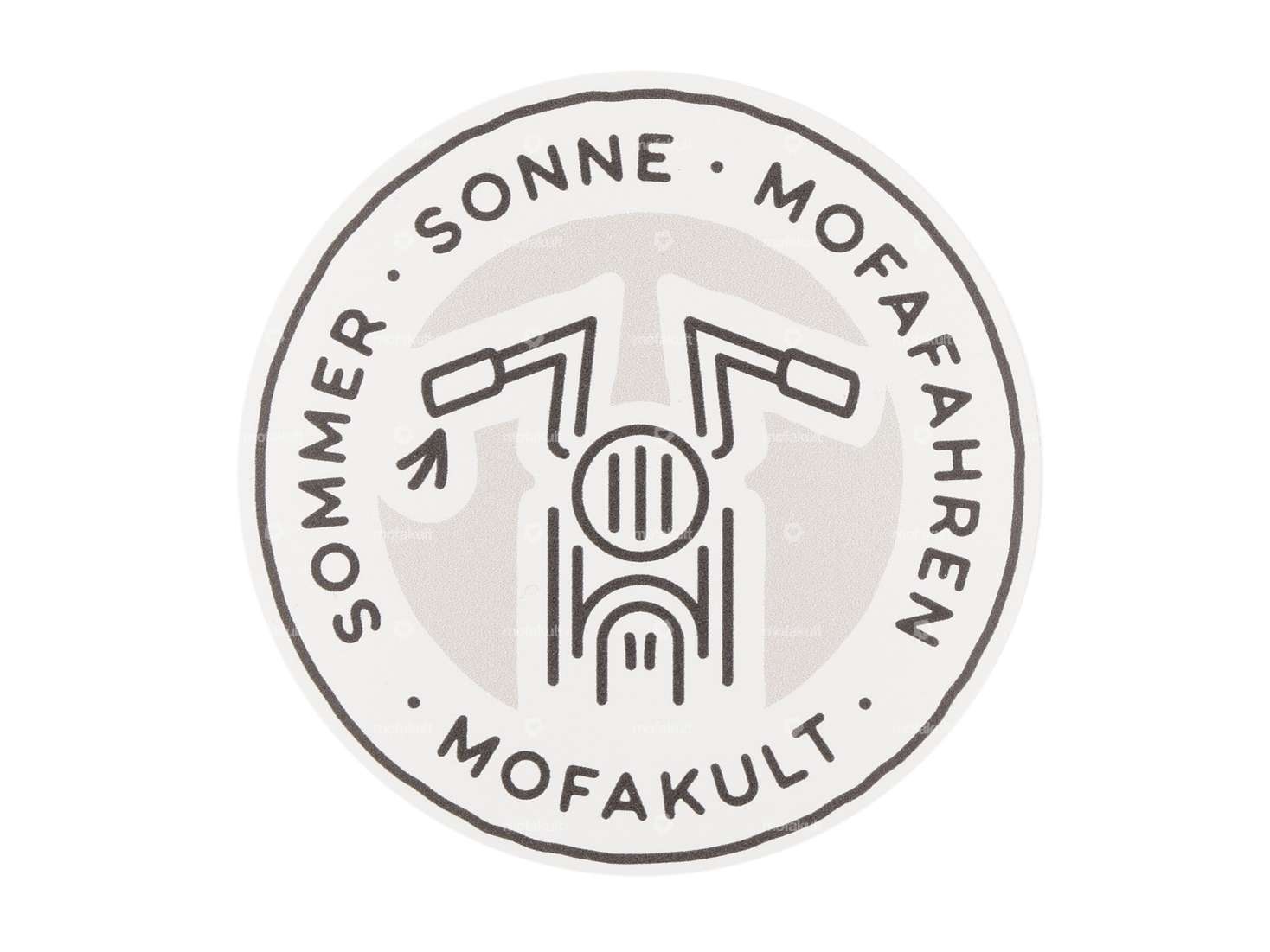 Adesivo mk-Merch "Estate-Sole-Motociclo" rotondo Carousel Image 1