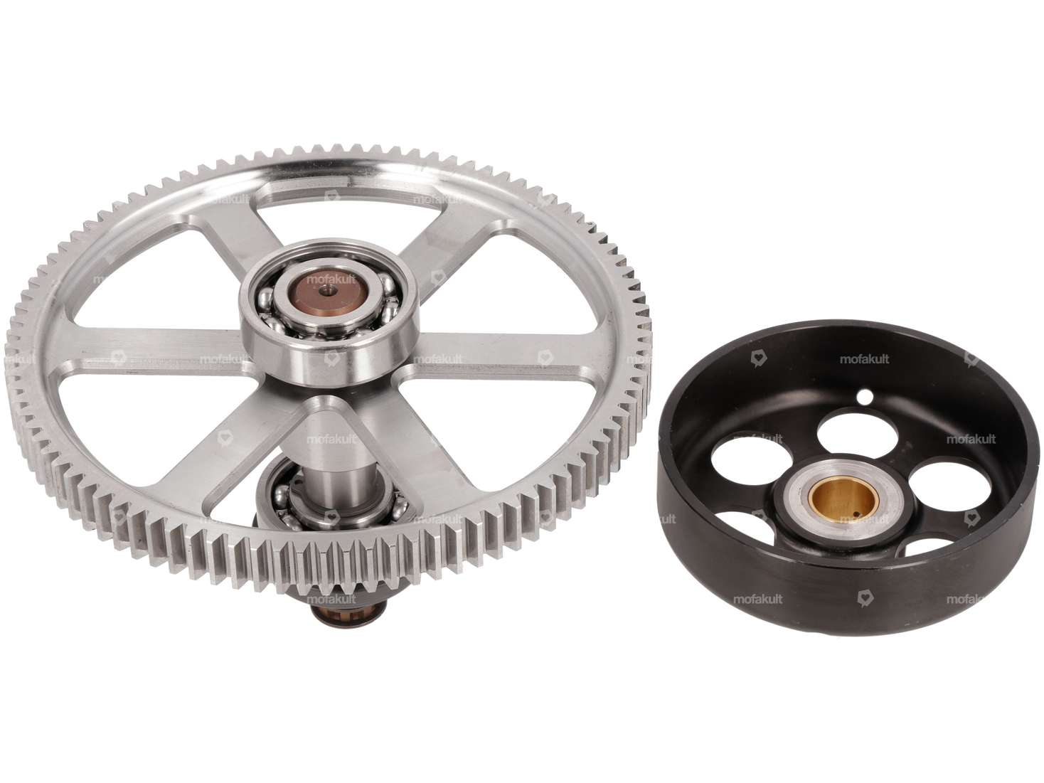 ASP Kupplungskorb & Stirnrad-Set 19:94 Zähne KTM SX50 CNC | Puch E50 Carousel Image 2