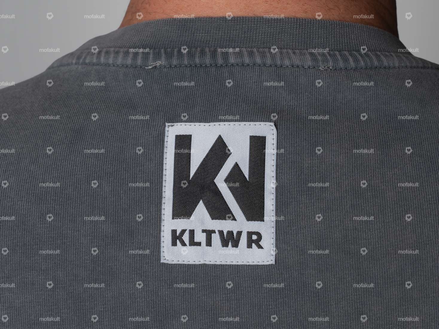 KULTWEAR T-shirt "Vintage" oversize grigio Carousel Image 4