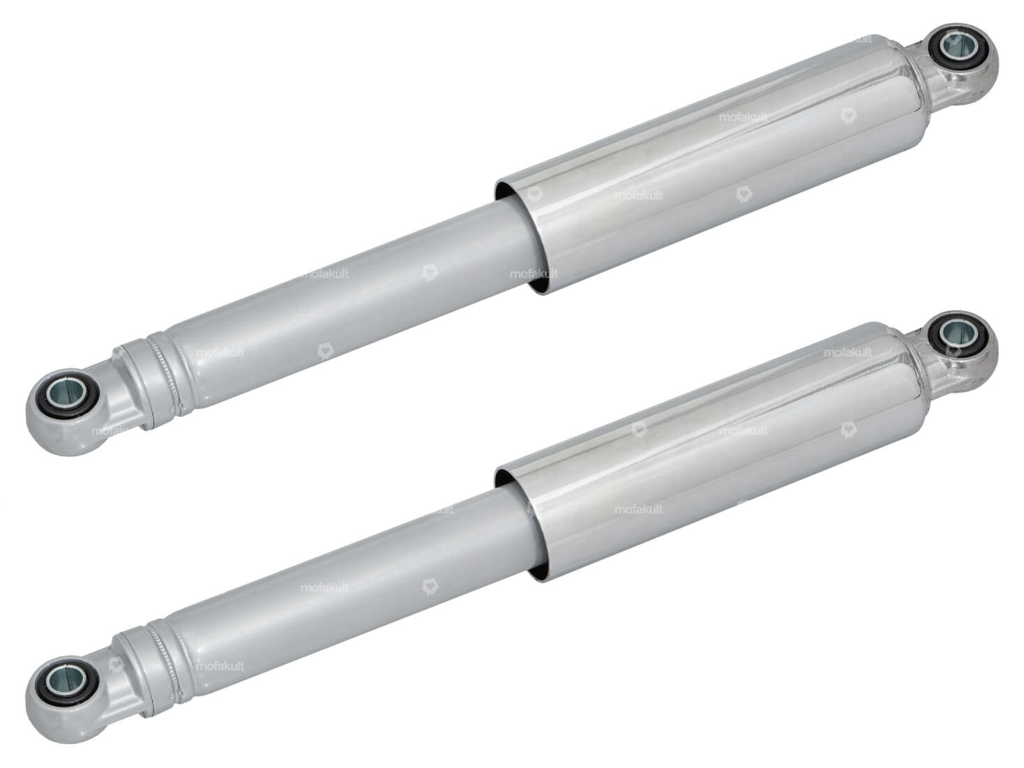 Ammortizzatore IMCA 32 cm "Oldschool" cromo / argento Carousel Image 1