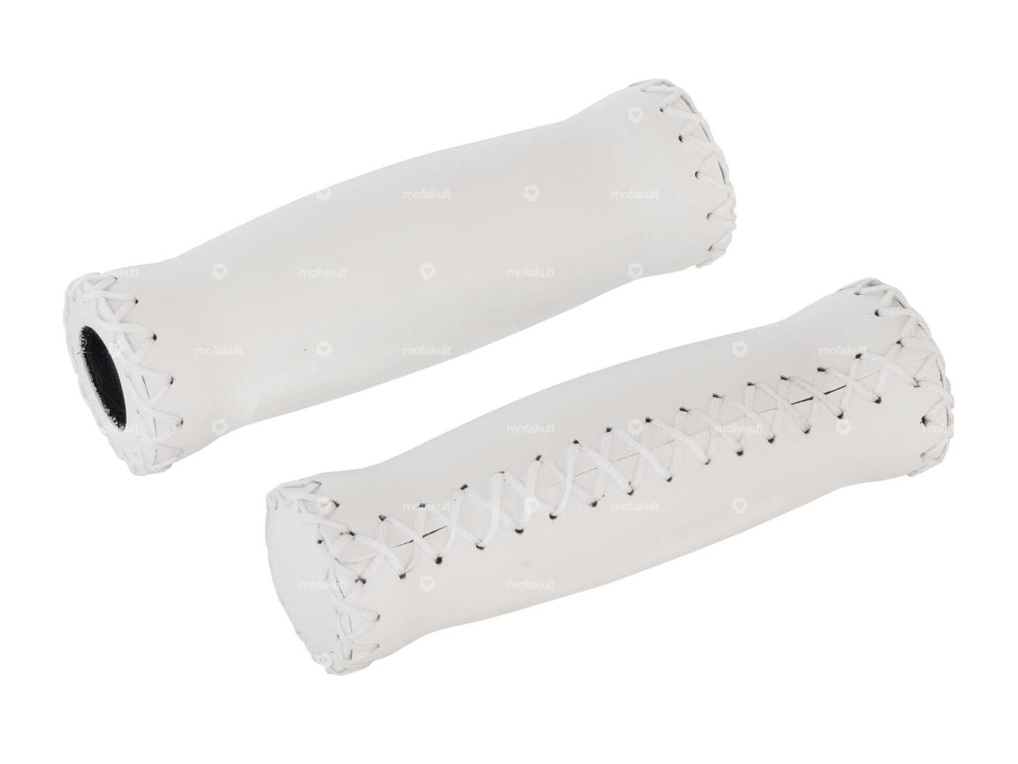 Maniglie in finta pelle bianca Carousel Image 1