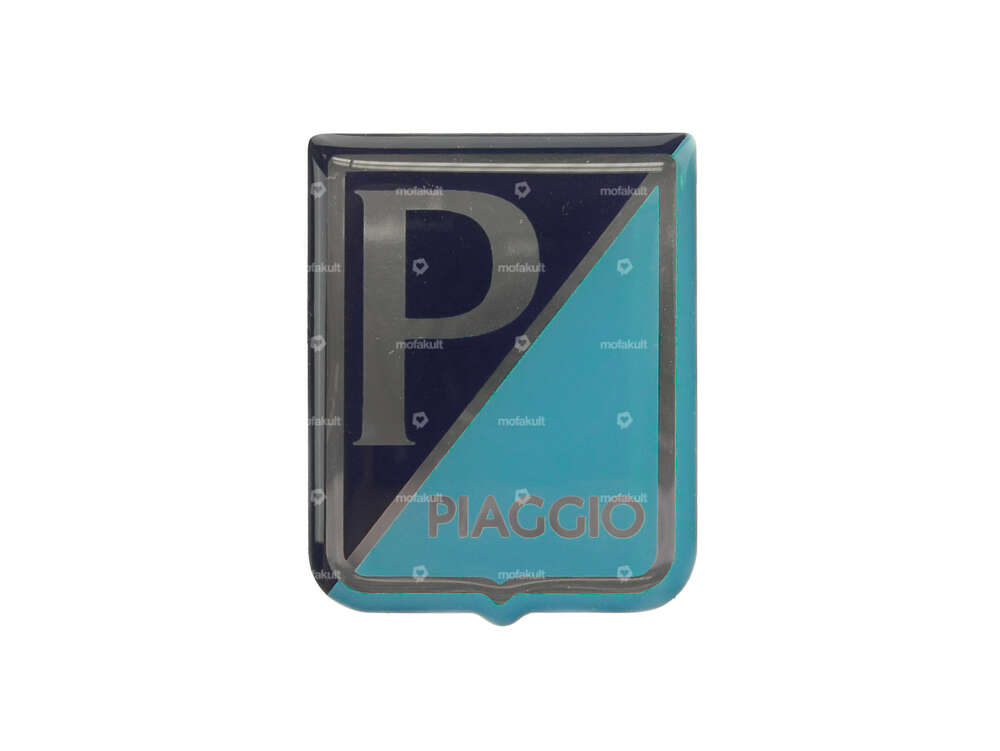 Adesivo "Piaggio" 3D in silicone 49 x 39 mm Carousel Image 1