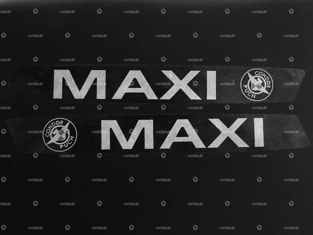 Tankkleber Puch Maxi weiss Carousel Image 1