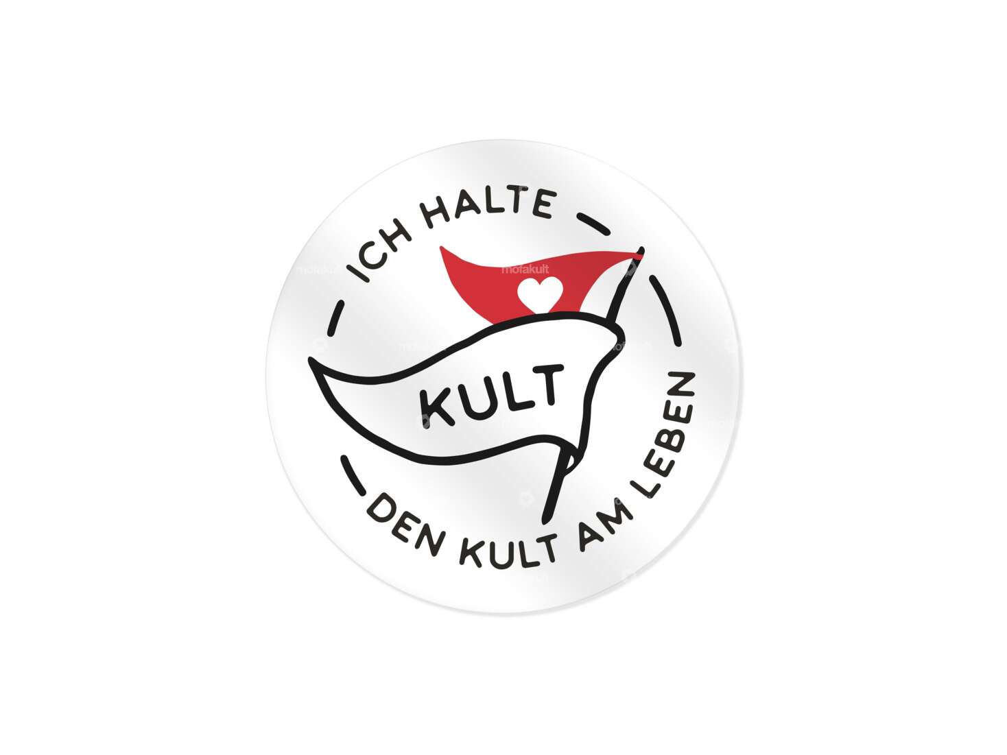 Adesivo "Mantengo vivo il culto" Ø 40 mm Carousel Image 1
