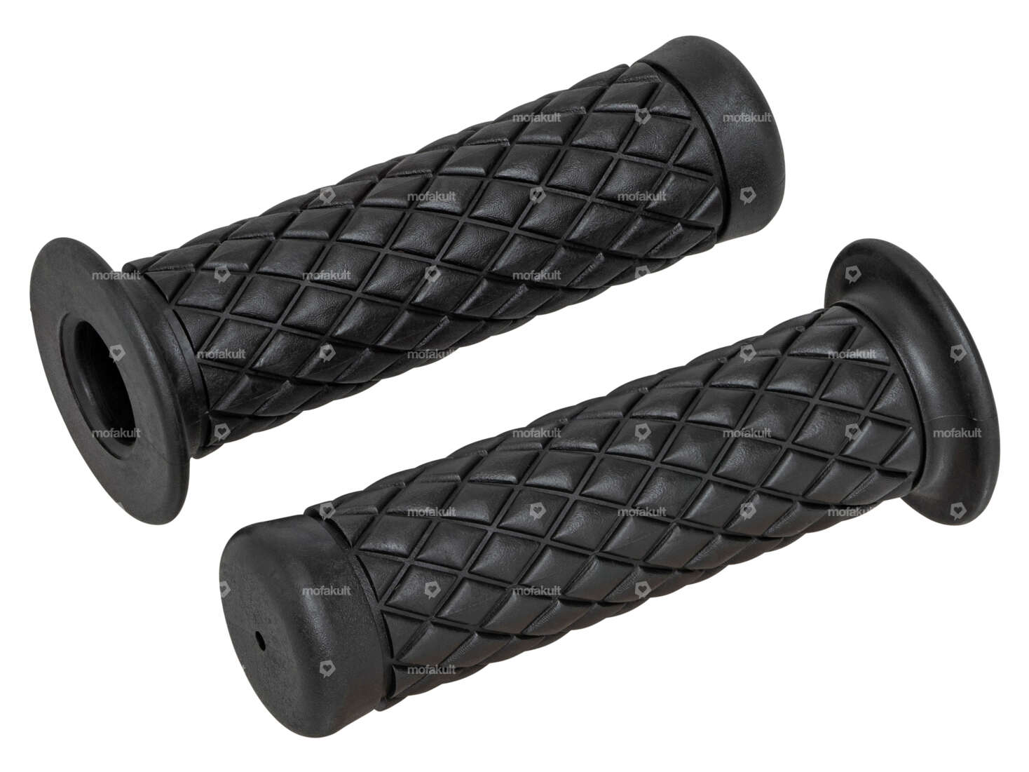 66HEROES Impugnature a rombo automatiche nere Carousel Image 1