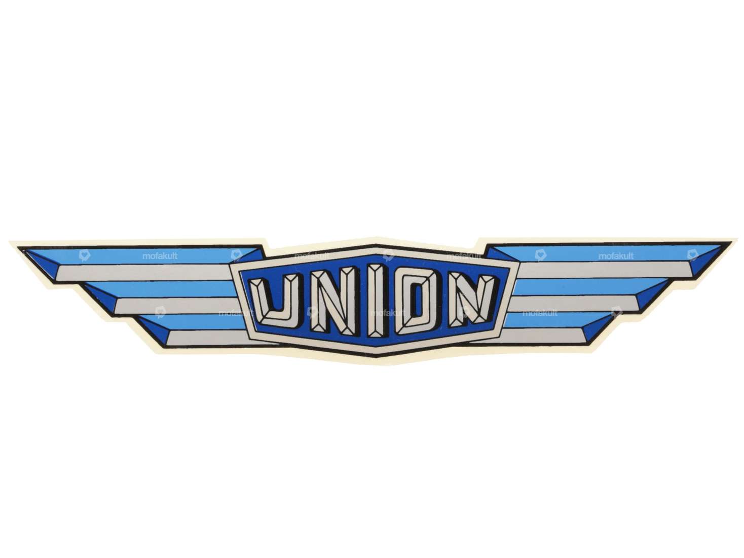 Decalcomania acqua "Union" blu Carousel Image 1