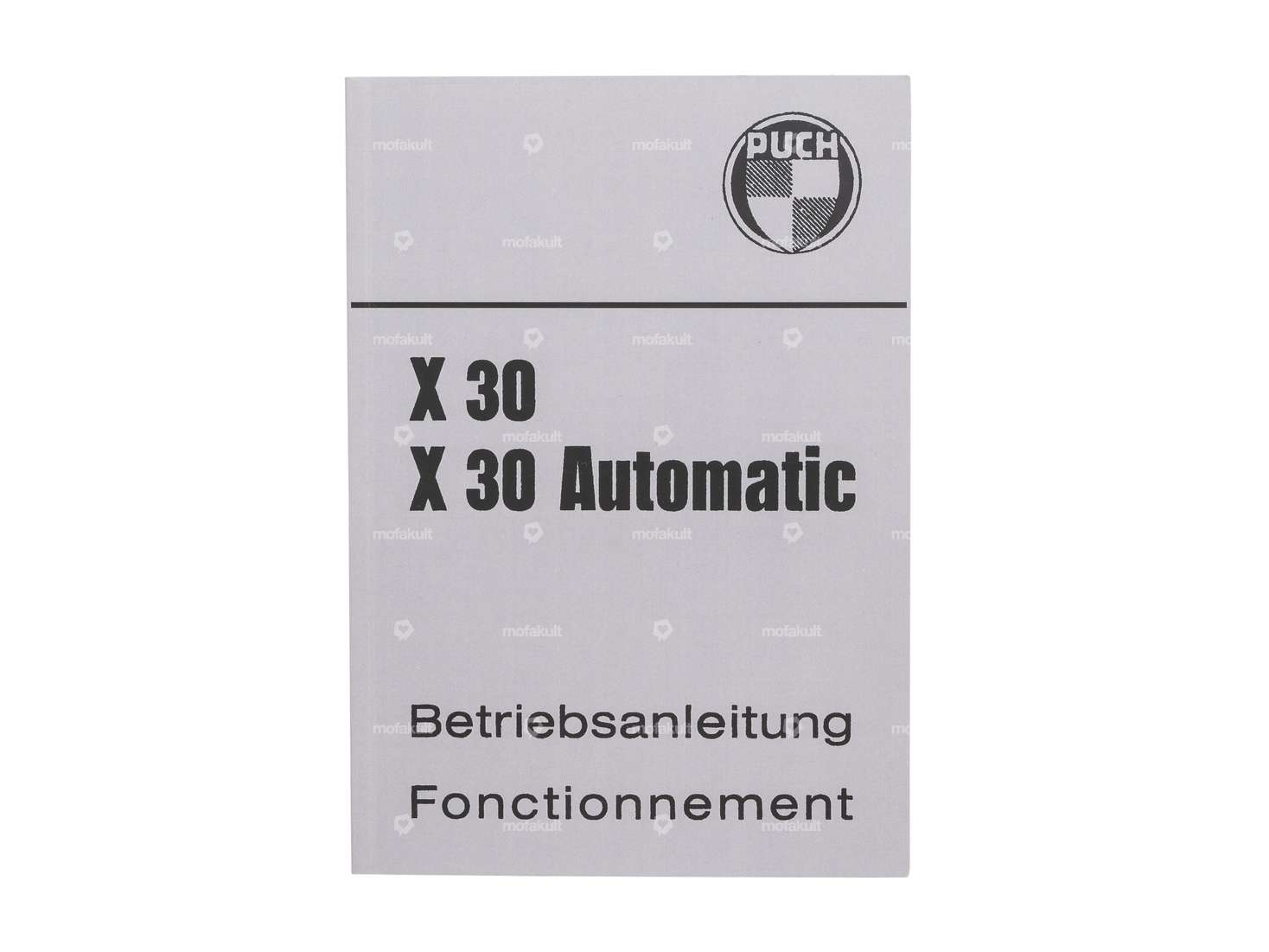 Operating instructions | Puch X30 Velux Automatic telescopic fork version Carousel Image 1
