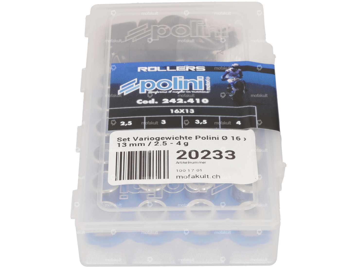 Polini 2.5 - 4 g Variogewichte-Set Ø 16 x 13 mm Carousel Image 2