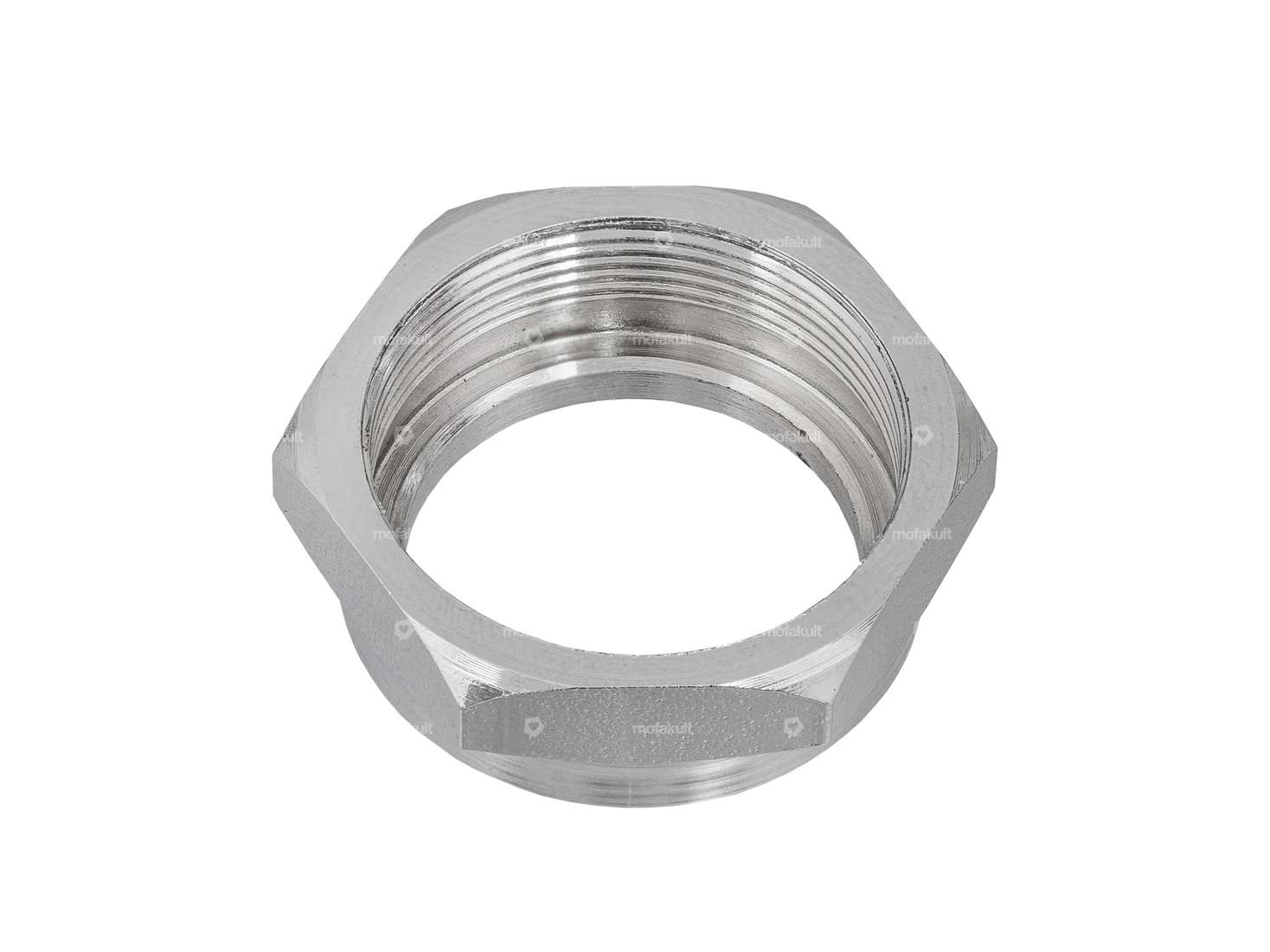 Steerer nut M26x1 open low stem chrome Carousel Image 2