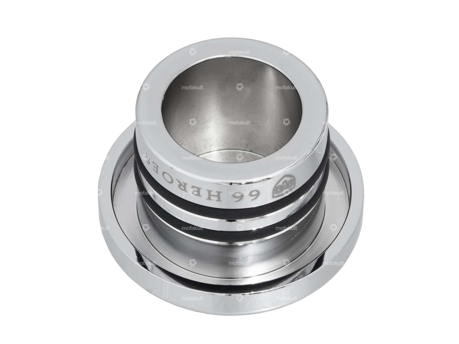 66HEROES Tankdeckel rund Chrom | Zündapp Belmondo Carousel Image 2