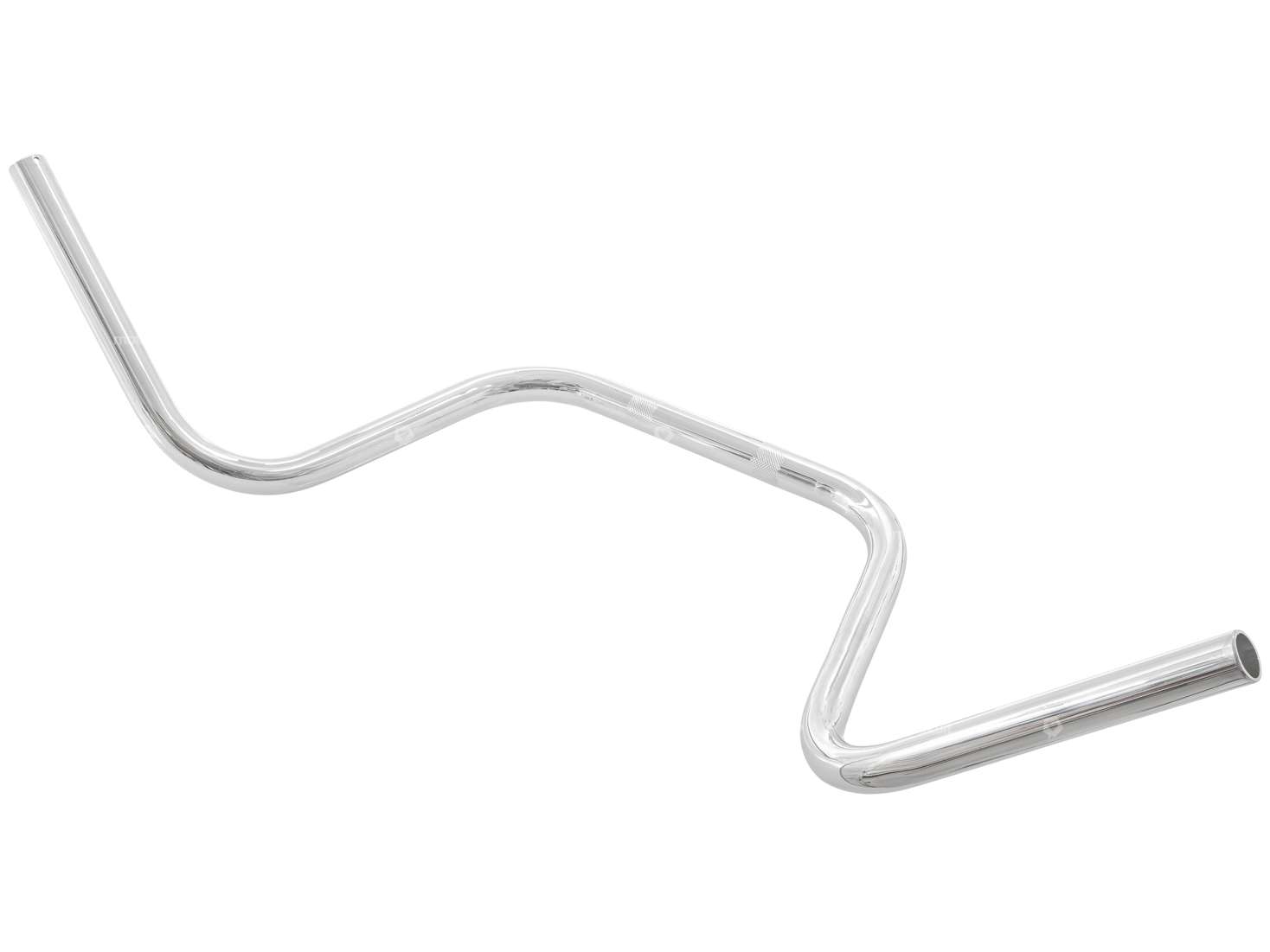 Piastra forcella manubrio 26 cm "fatbar" Ø 25 mm cromata Carousel Image 2