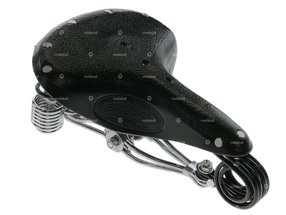 BROOKS sella in pelle nera Carousel Image 5