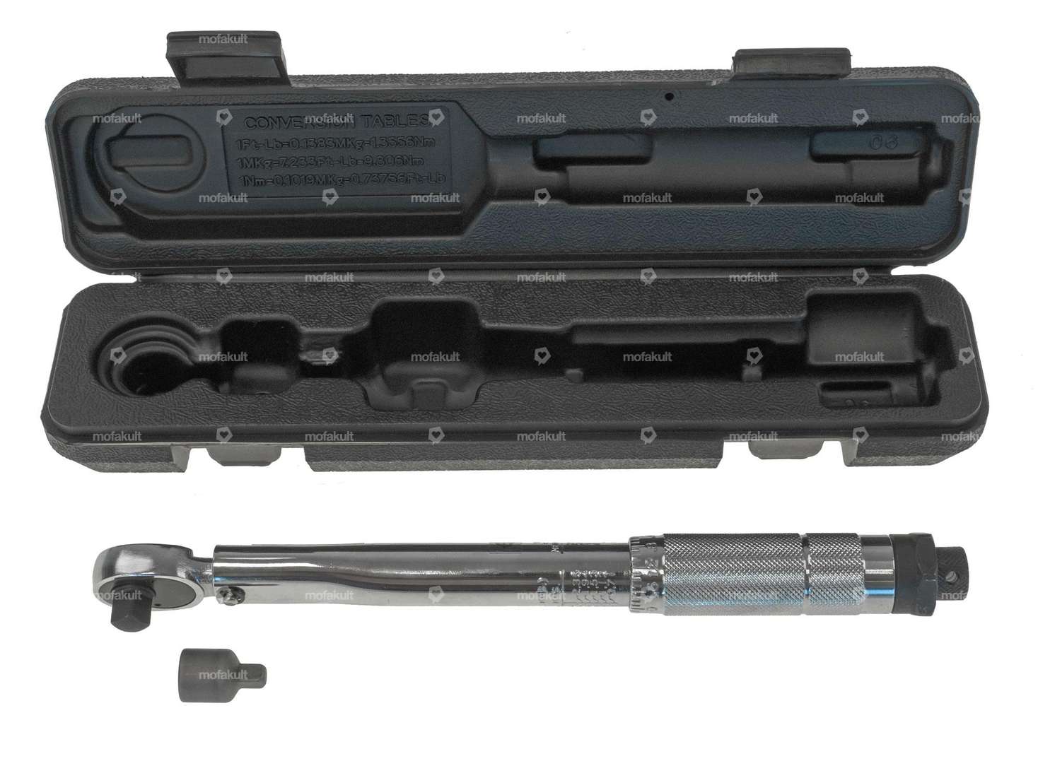 Chiave dinamometrica IceToolz 3/8" con adattatore 1/4" 5 - 25 Nm Carousel Image 2