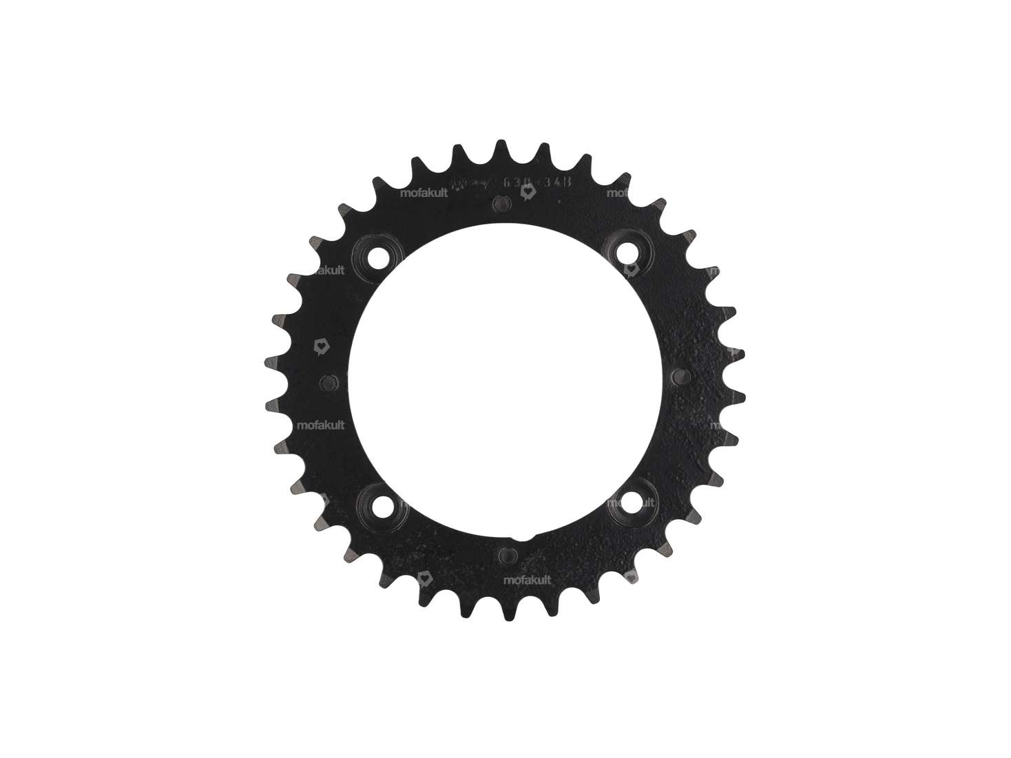 Pignone ESJOT 34 denti 4 fori coaster nero Carousel Image 1